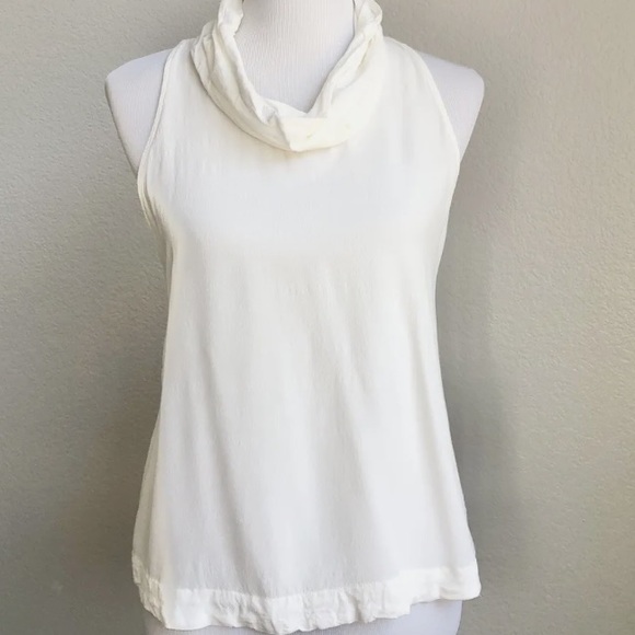 Free people white cowl neck tank top - Picture 1 of 3